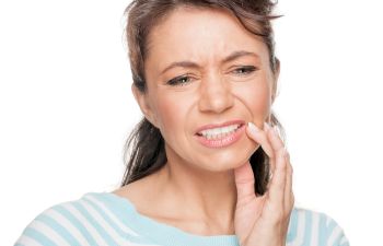 A woman suffering from bruxism
